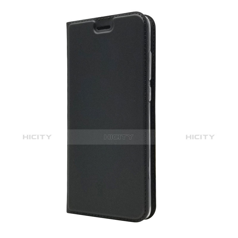 Coque Clapet Portefeuille Livre Cuir L02 pour Huawei P30 Noir Plus