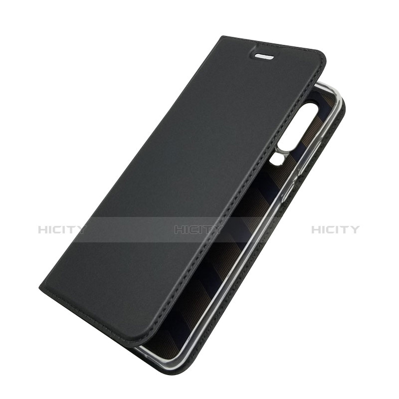 Coque Clapet Portefeuille Livre Cuir L02 pour Huawei P30 Noir Plus