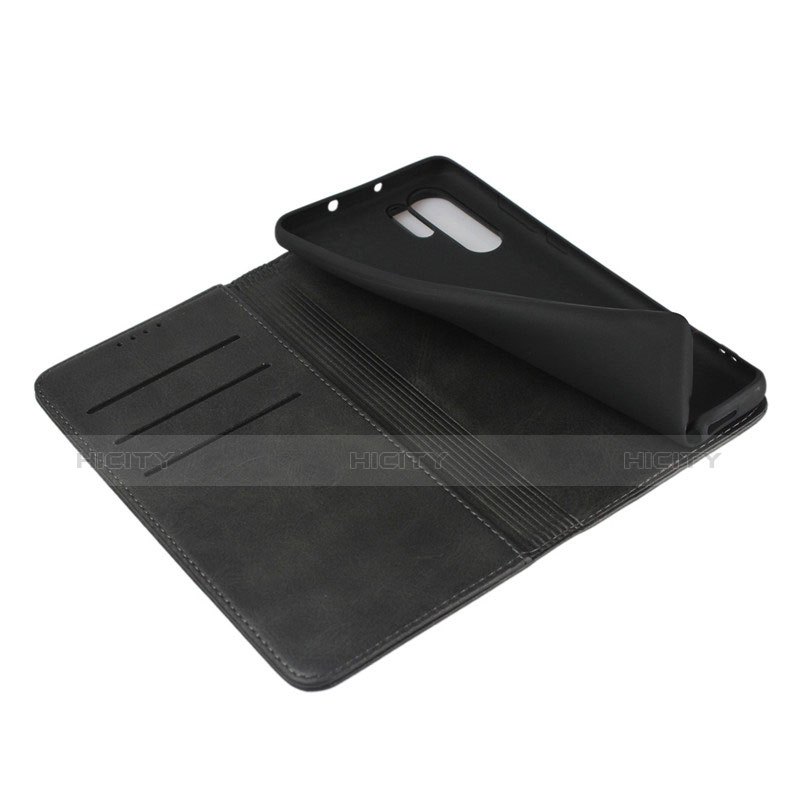 Coque Clapet Portefeuille Livre Cuir L02 pour Huawei P30 Pro New Edition Noir Plus