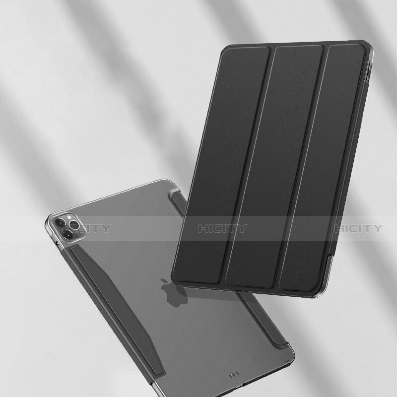 Coque Clapet Portefeuille Livre Cuir L03 pour Apple iPad Pro 11 (2020) Noir Plus