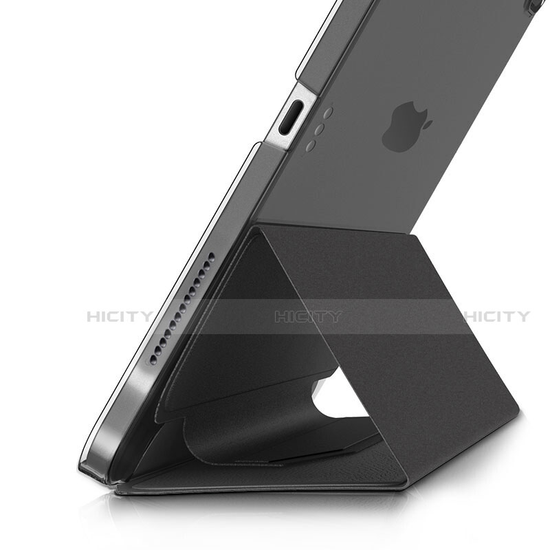 Coque Clapet Portefeuille Livre Cuir L03 pour Apple iPad Pro 11 (2020) Noir Plus
