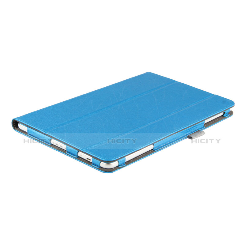 Coque Clapet Portefeuille Livre Cuir L03 pour Huawei MediaPad M2 10.1 FDR-A03L FDR-A01W Bleu Ciel Plus