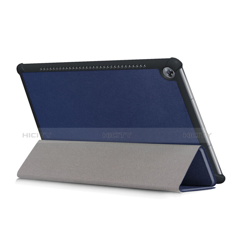Coque Clapet Portefeuille Livre Cuir L03 pour Huawei MediaPad M5 8.4 SHT-AL09 SHT-W09 Bleu Plus