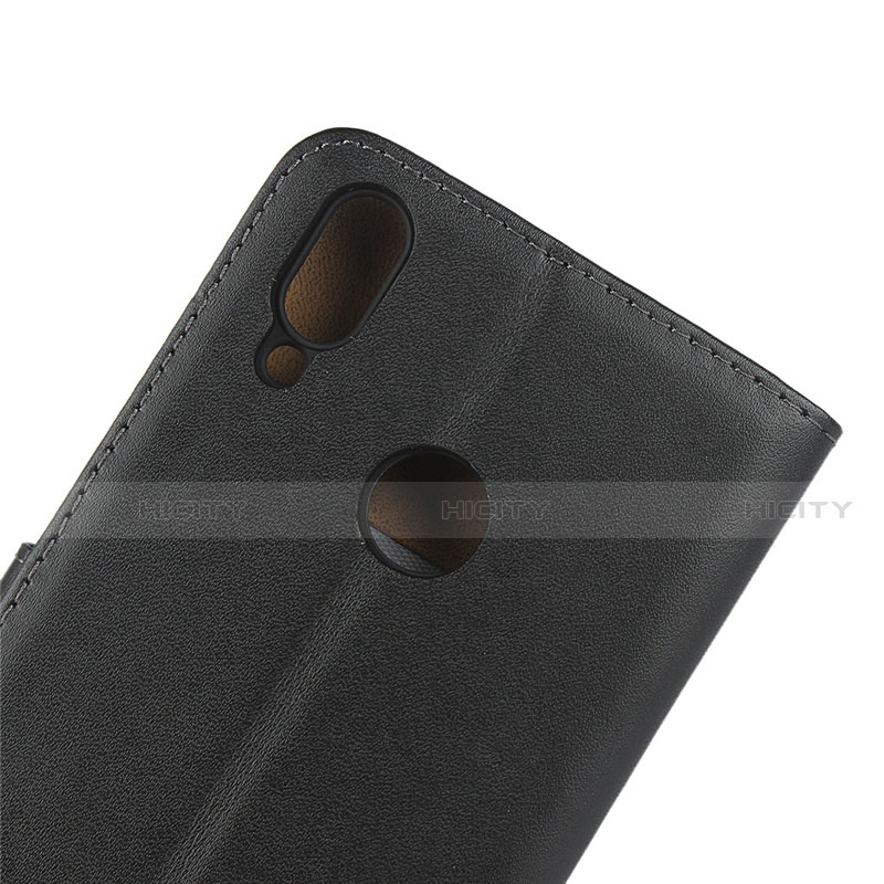 Coque Clapet Portefeuille Livre Cuir L03 pour Huawei Y7 Pro (2019) Noir Plus