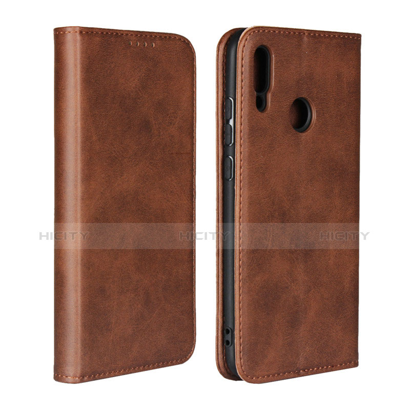 Coque Clapet Portefeuille Livre Cuir L05 pour Huawei Honor 10 Lite Marron Plus