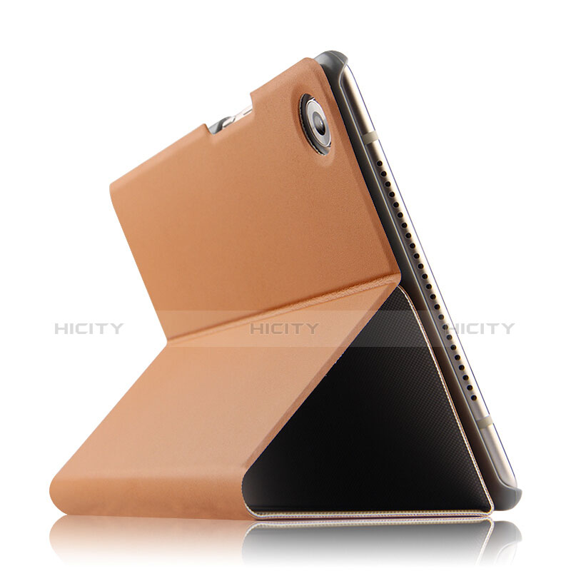 Coque Clapet Portefeuille Livre Cuir L05 pour Huawei MediaPad M5 8.4 SHT-AL09 SHT-W09 Marron Plus
