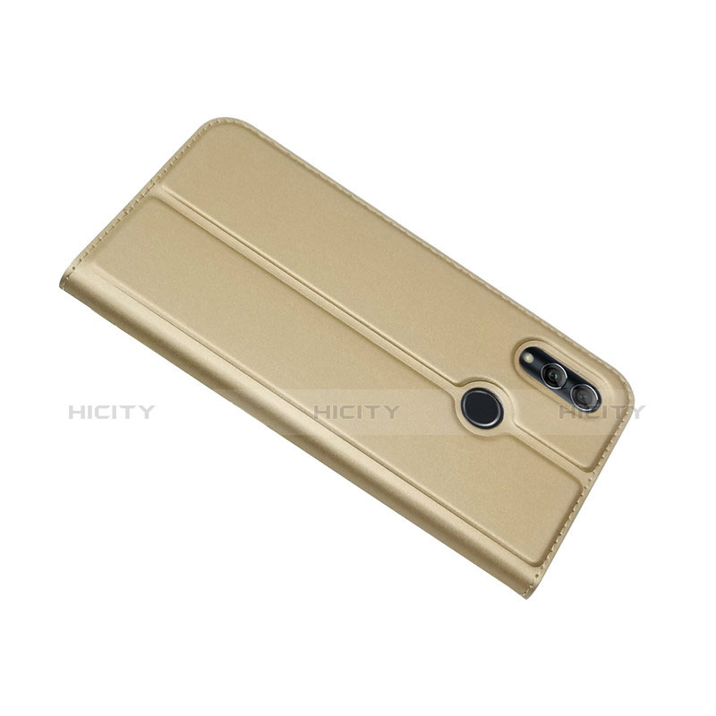 Coque Clapet Portefeuille Livre Cuir L06 pour Huawei Honor 10 Lite Or Plus
