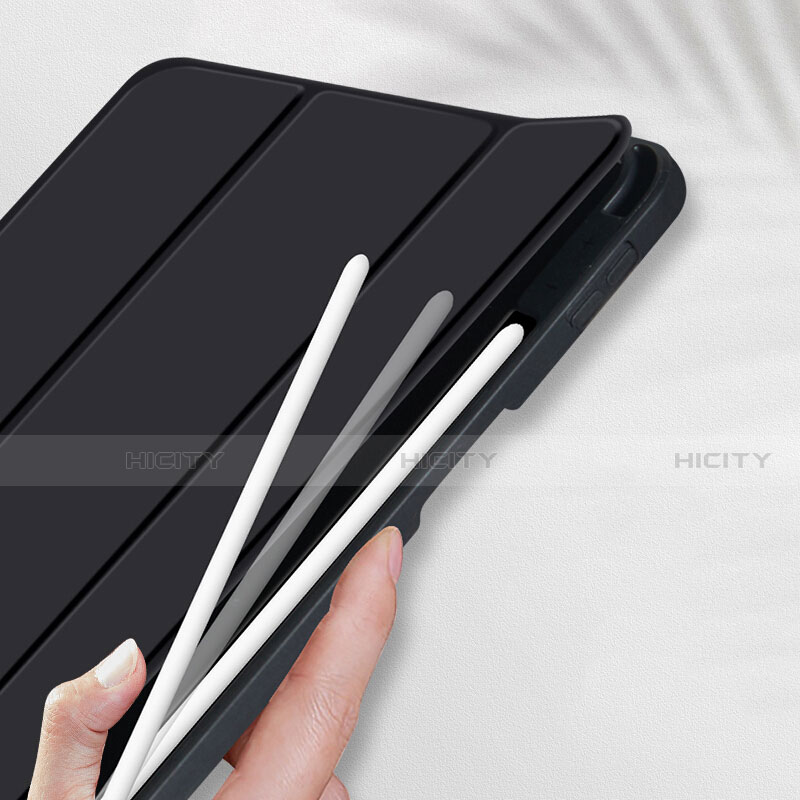 Coque Clapet Portefeuille Livre Cuir pour Apple iPad Pro 11 (2020) Noir Plus