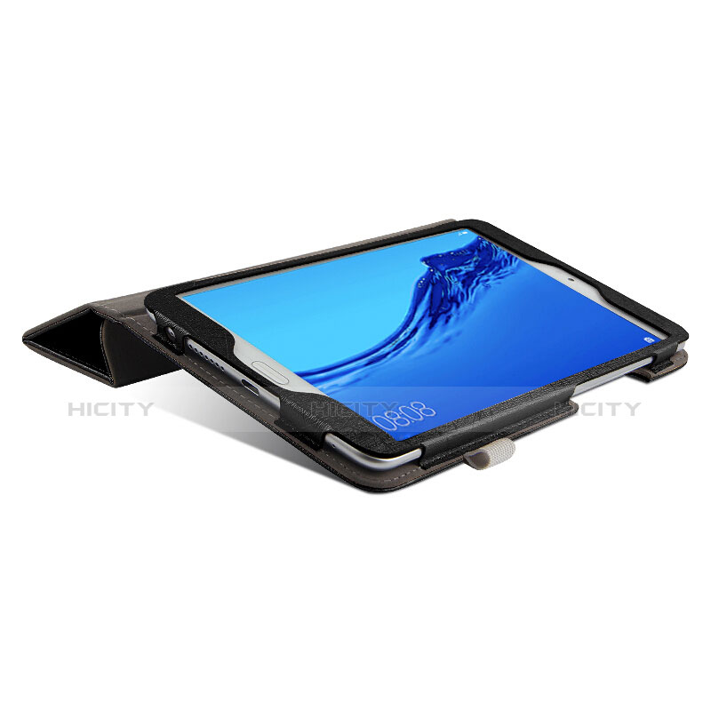Coque Clapet Portefeuille Livre Cuir pour Huawei Honor WaterPlay 10.1 HDN-W09 Noir Plus