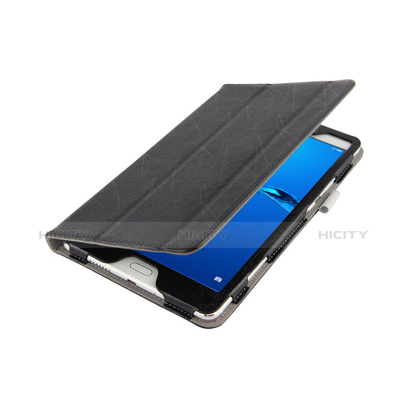Coque Clapet Portefeuille Livre Cuir pour Huawei MediaPad M3 Lite 8.0 CPN-W09 CPN-AL00 Noir Plus