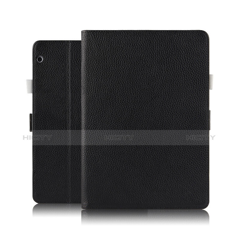 Coque Clapet Portefeuille Livre Cuir pour Huawei MediaPad T3 10 AGS-L09 AGS-W09 Noir Plus