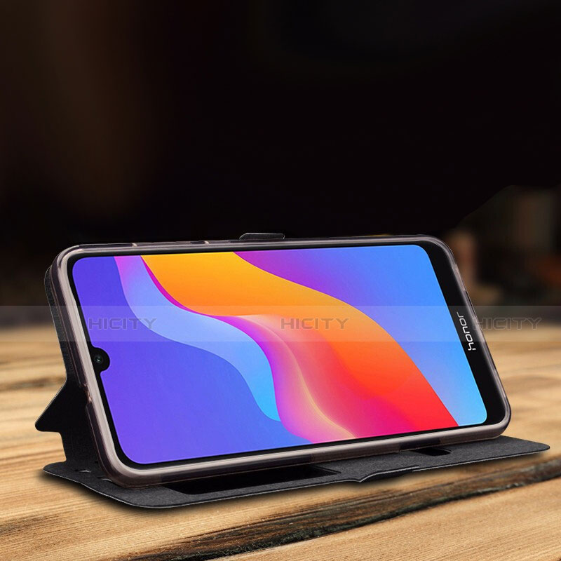Coque Clapet Portefeuille Livre Cuir pour Huawei Y6 (2019) Noir Plus