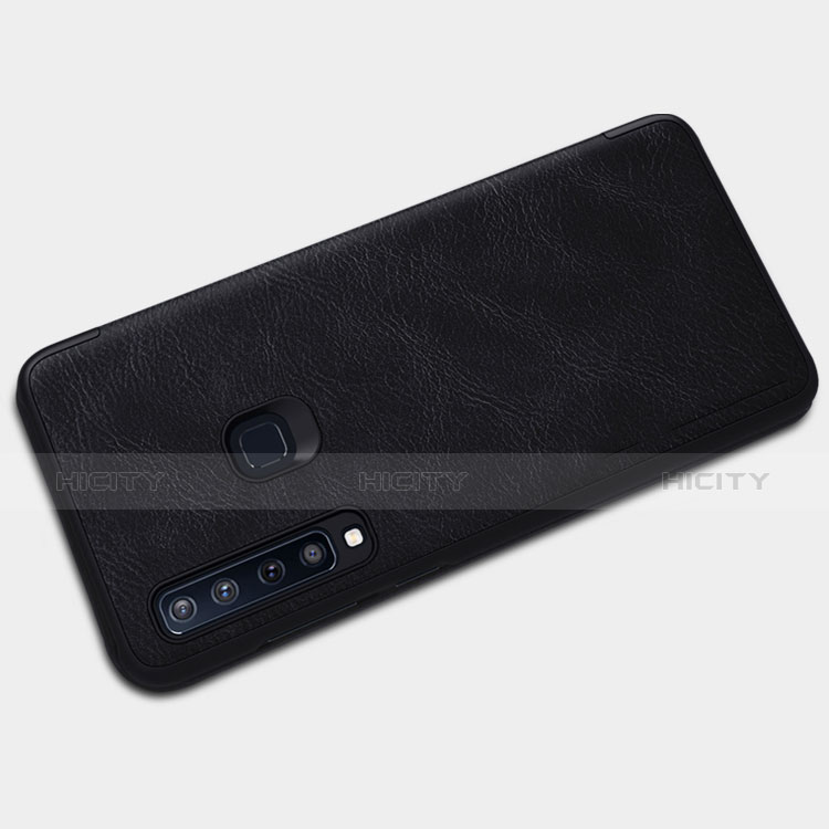 Coque Clapet Portefeuille Livre Cuir pour Samsung Galaxy A9s Noir Plus