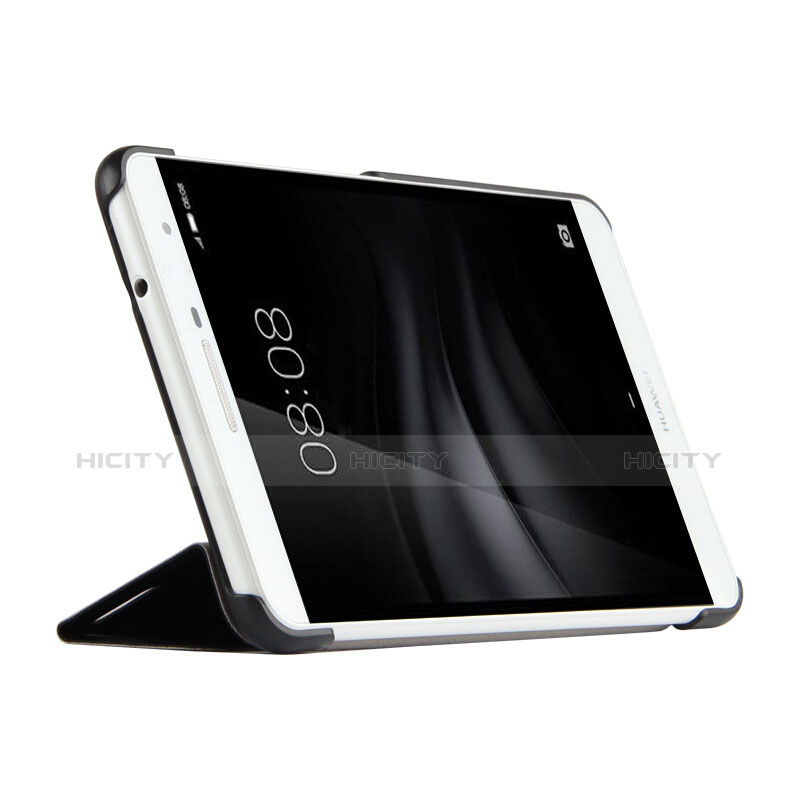 Coque Clapet Portefeuille Livre Cuir R01 pour Huawei MediaPad T2 Pro 7.0 PLE-703L Noir Plus