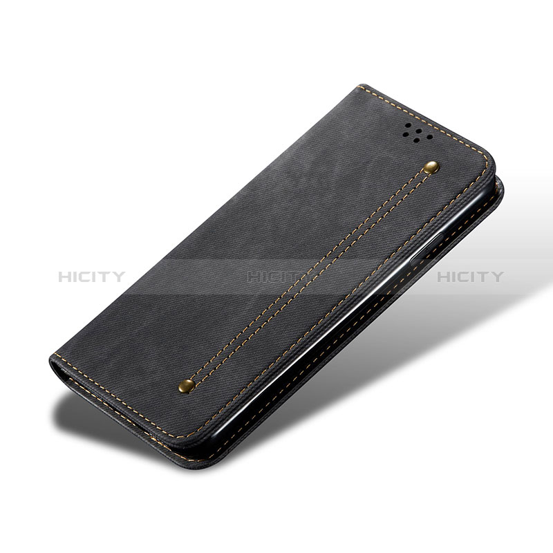 Coque Clapet Portefeuille Livre Tissu B01S pour Huawei Honor X6a Plus