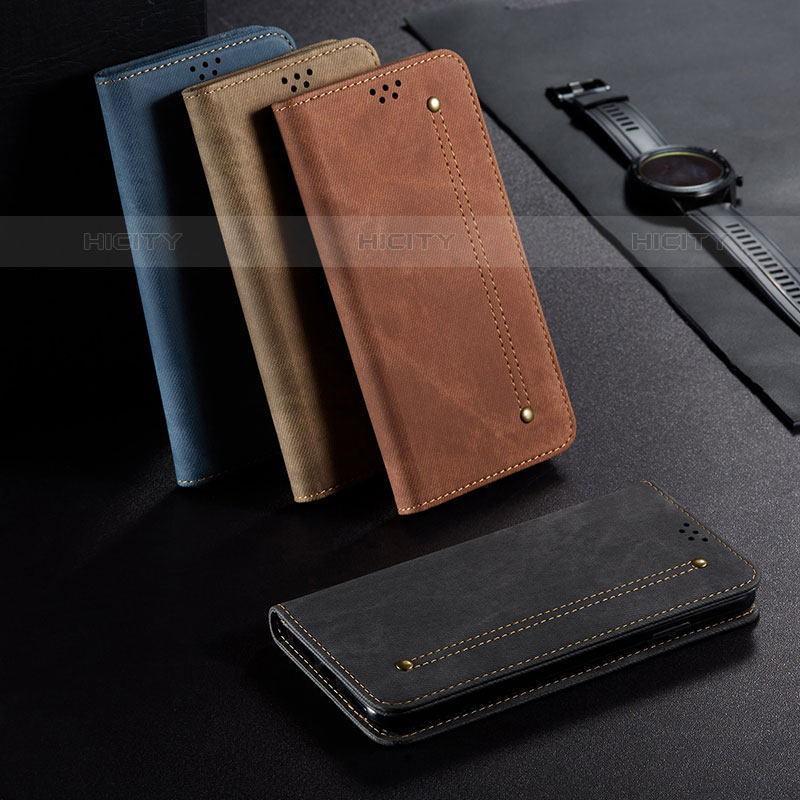 Coque Clapet Portefeuille Livre Tissu B01S pour Samsung Galaxy M32 5G Plus