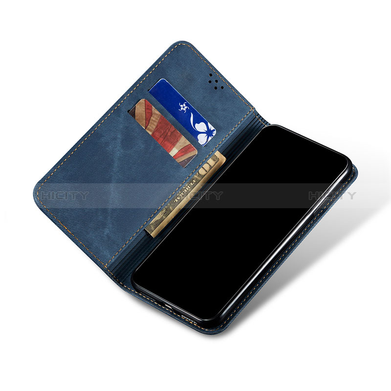Coque Clapet Portefeuille Livre Tissu B01S pour Samsung Galaxy M40S Plus