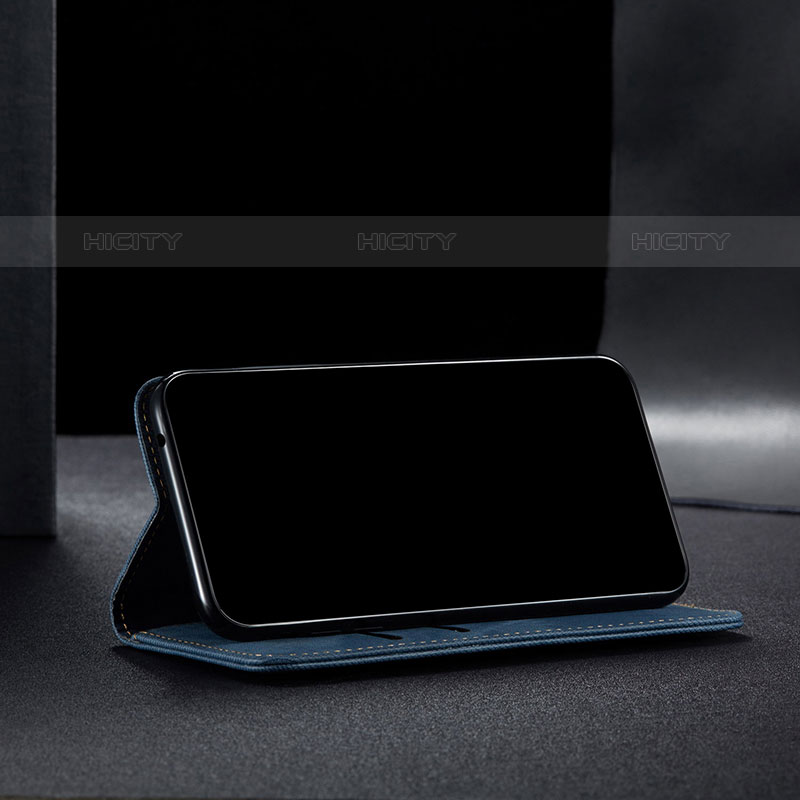 Coque Clapet Portefeuille Livre Tissu B01S pour Samsung Galaxy M42 5G Plus