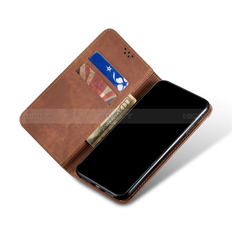 Coque Clapet Portefeuille Livre Tissu B01S pour Vivo X90 5G Plus
