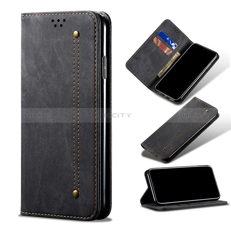 Coque Clapet Portefeuille Livre Tissu B01S pour Xiaomi Poco X3 NFC Plus
