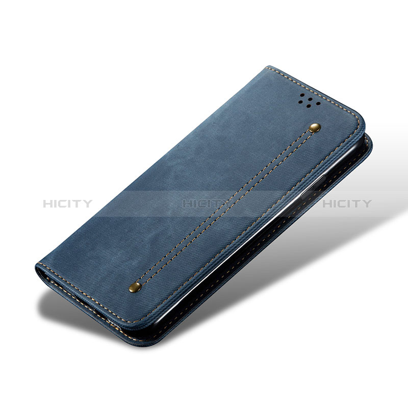 Coque Clapet Portefeuille Livre Tissu B01S pour Xiaomi Redmi 9 Plus