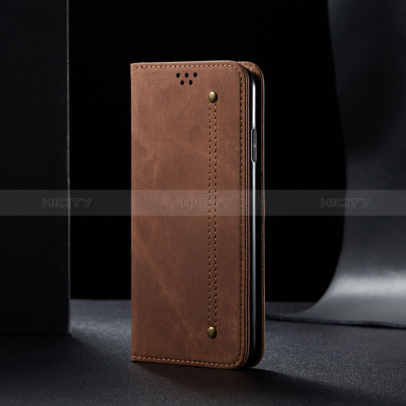 Coque Clapet Portefeuille Livre Tissu B01S pour Xiaomi Redmi Note 9 4G Plus