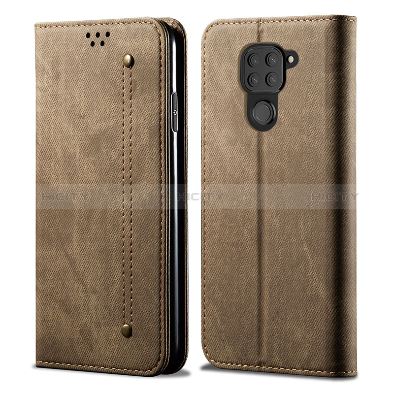 Coque Clapet Portefeuille Livre Tissu B01S pour Xiaomi Redmi Note 9 Plus
