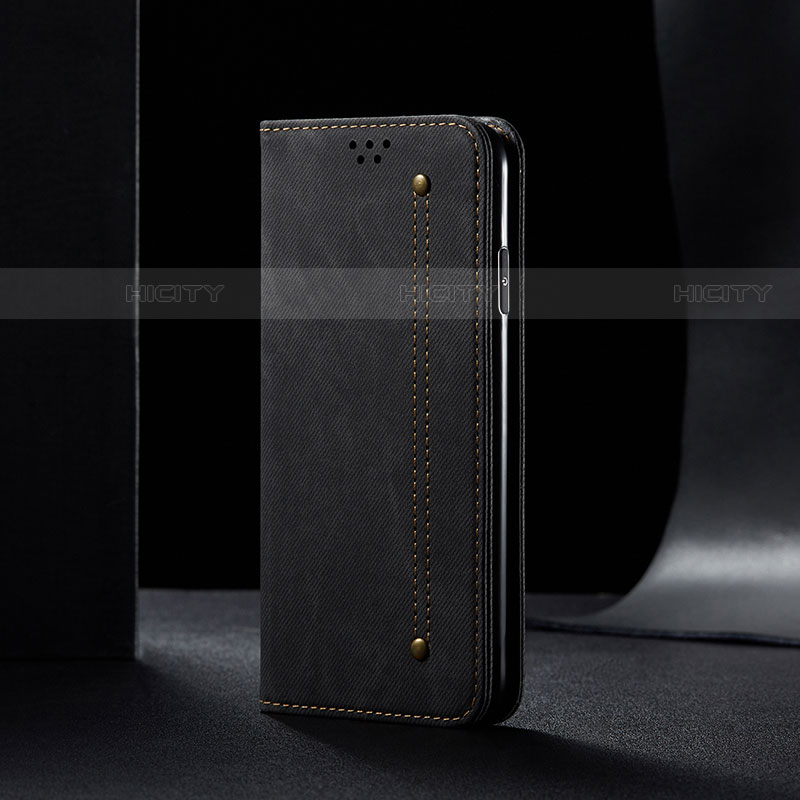 Coque Clapet Portefeuille Livre Tissu B02S pour Samsung Galaxy S23 Ultra 5G Plus
