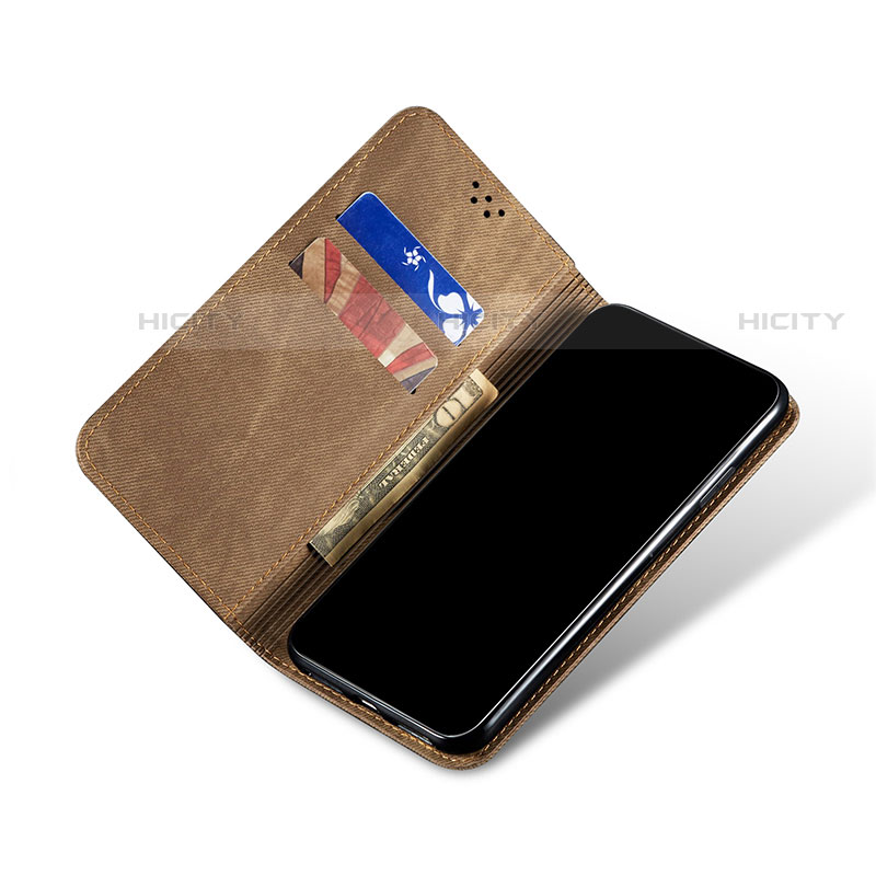 Coque Clapet Portefeuille Livre Tissu B03S pour Samsung Galaxy S21 5G Plus