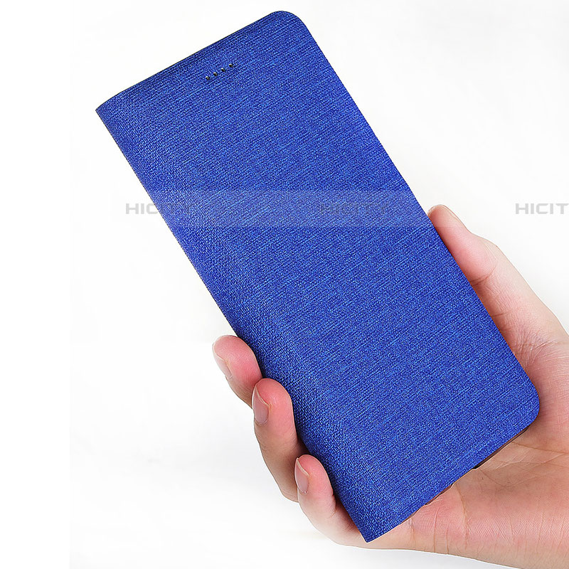 Coque Clapet Portefeuille Livre Tissu H01 pour OnePlus 7T Plus