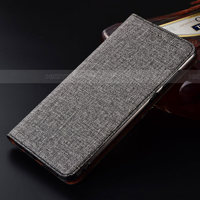Coque Clapet Portefeuille Livre Tissu H01 pour Samsung Galaxy A80 Plus