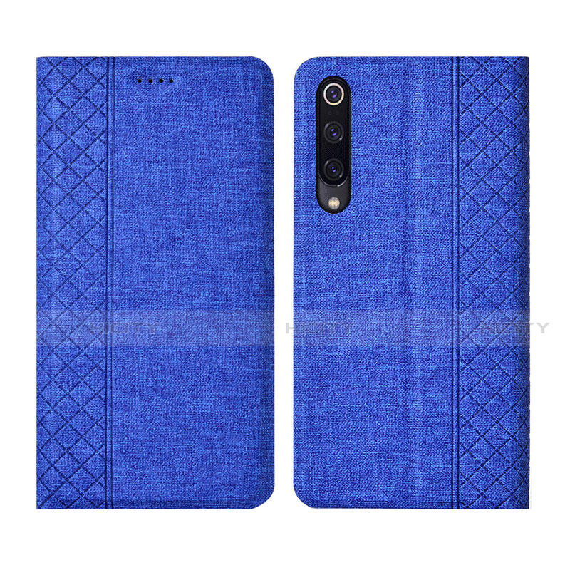 Coque Clapet Portefeuille Livre Tissu H01 pour Xiaomi Mi A3 Plus