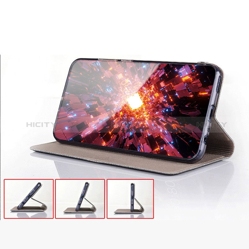 Coque Clapet Portefeuille Livre Tissu H12P pour Samsung Galaxy A30 Plus