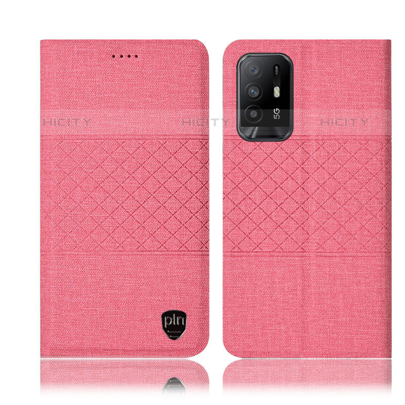Coque Clapet Portefeuille Livre Tissu H13P pour Oppo A94 5G Plus