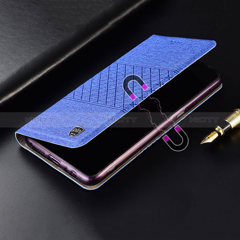 Coque Clapet Portefeuille Livre Tissu H13P pour Samsung Galaxy Note 10 Plus 5G Plus