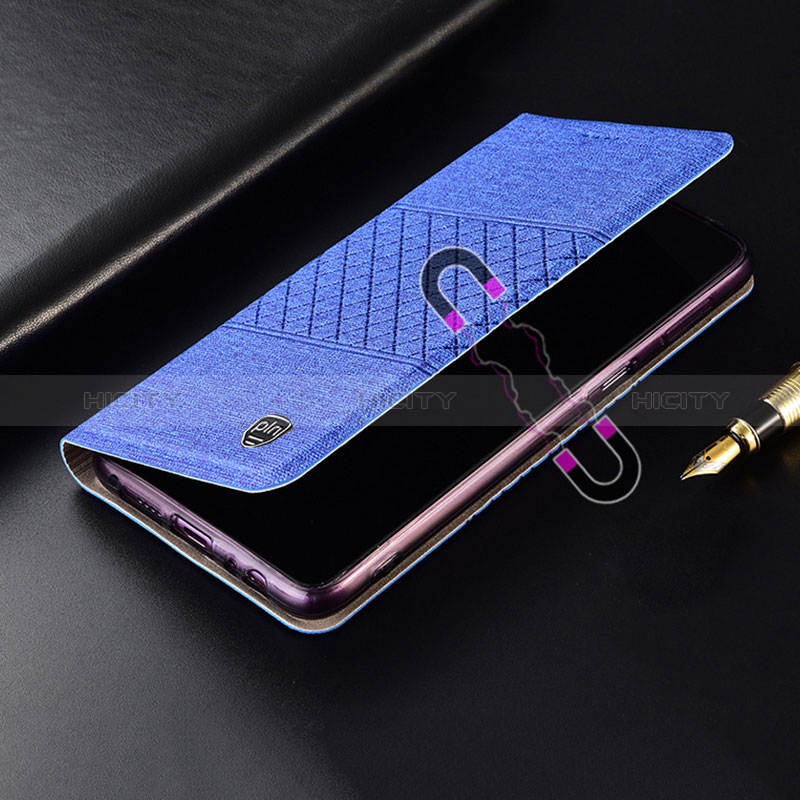 Coque Clapet Portefeuille Livre Tissu H14P pour Samsung Galaxy S25 5G Plus