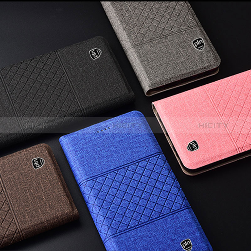 Coque Clapet Portefeuille Livre Tissu H21P pour Xiaomi Mi Note 10 Lite Plus