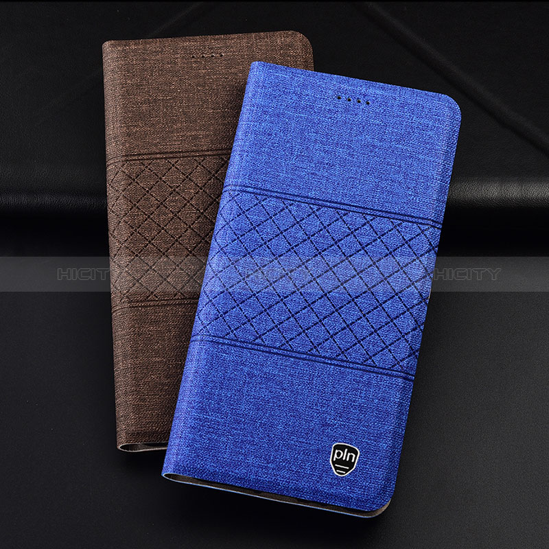 Coque Clapet Portefeuille Livre Tissu H21P pour Xiaomi Mi Note 10 Lite Plus