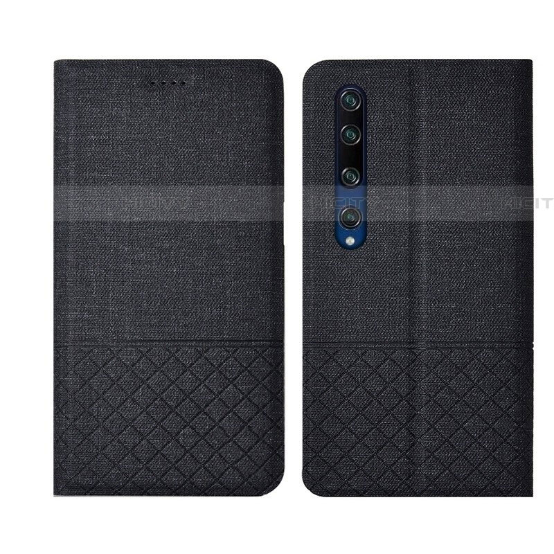 Coque Clapet Portefeuille Livre Tissu L01 pour Xiaomi Mi 10 Plus