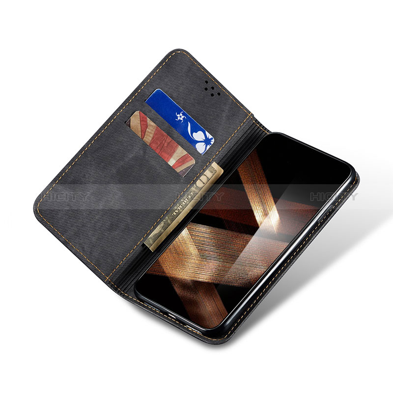 Coque Clapet Portefeuille Livre Tissu pour Google Pixel 8 5G Plus