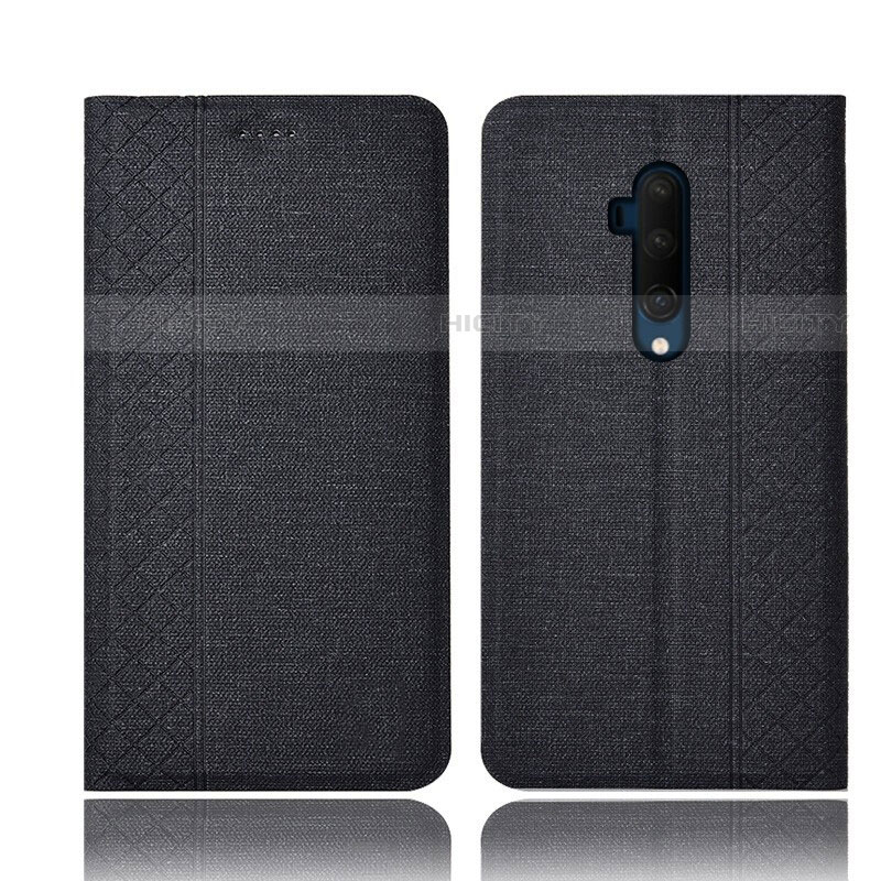 Coque Clapet Portefeuille Livre Tissu pour OnePlus 7T Pro Plus