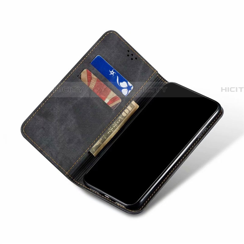 Coque Clapet Portefeuille Livre Tissu pour Samsung Galaxy S10 Lite Plus
