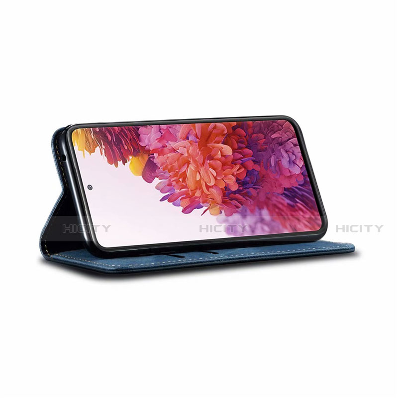 Coque Clapet Portefeuille Livre Tissu pour Samsung Galaxy S20 FE (2022) 5G Plus