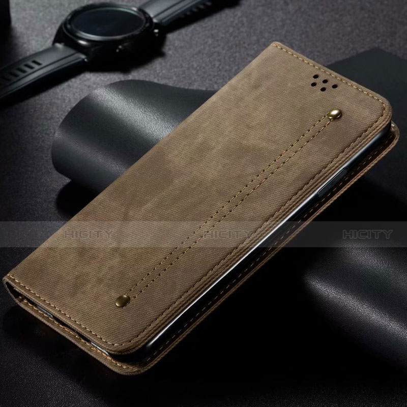 Coque Clapet Portefeuille Livre Tissu pour Xiaomi Mi Note 10 Lite Plus