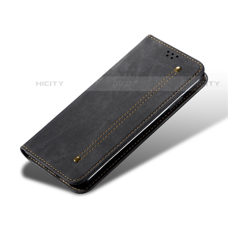 Coque Clapet Portefeuille Livre Tissu pour Xiaomi Redmi 9C Plus
