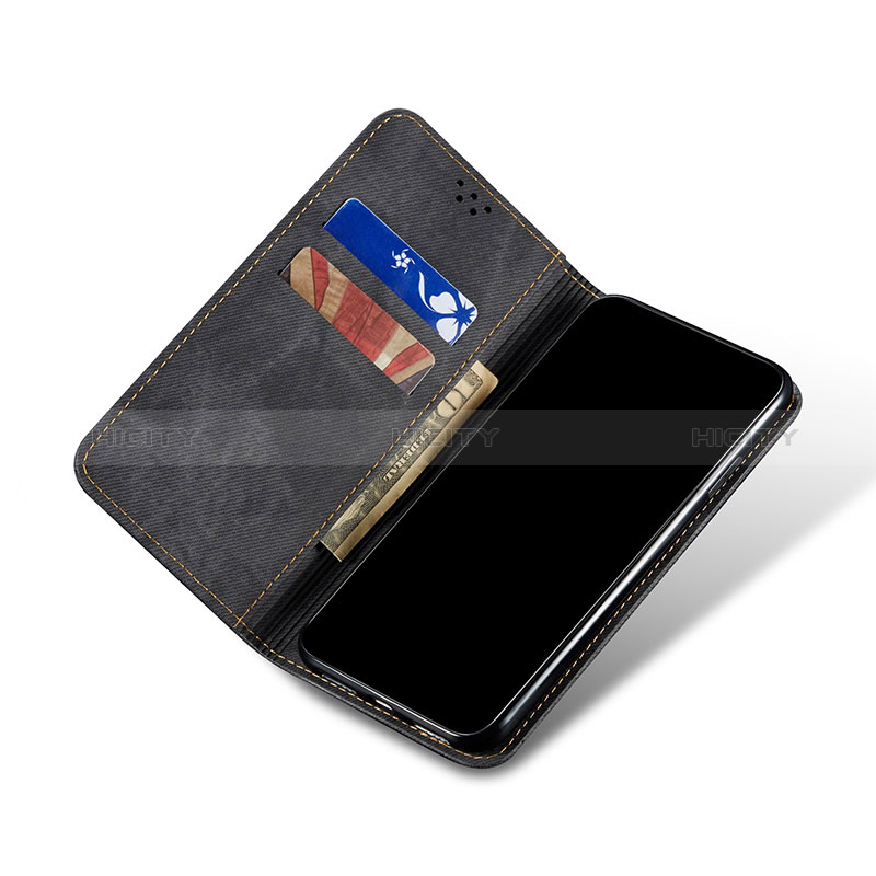 Coque Clapet Portefeuille Livre Tissu pour Xiaomi Redmi 9T 4G Plus