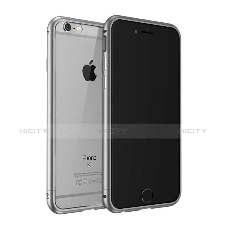 Coque Contour Luxe Aluminum Metal pour Apple iPhone 6S Gris Plus
