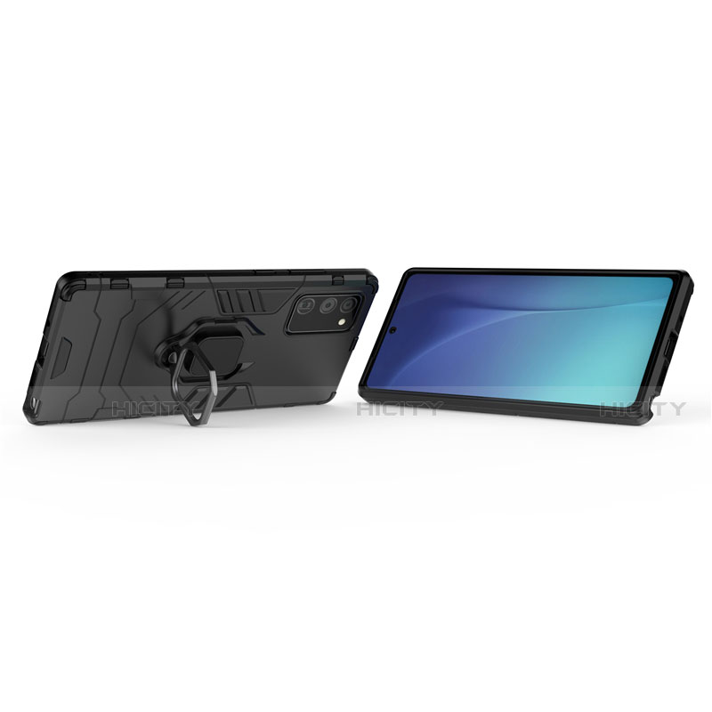 Coque Contour Silicone et Plastique Housse Etui Mat avec Aimant Magnetique Support N01 pour Samsung Galaxy Note 20 5G Plus