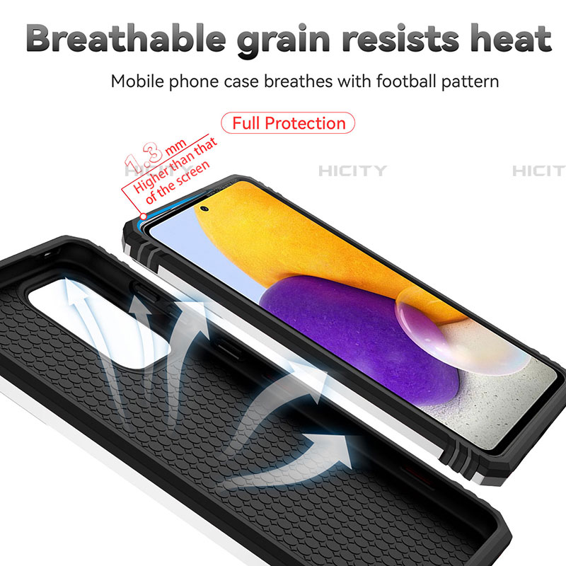Coque Contour Silicone et Plastique Housse Etui Mat avec Aimant Magnetique Support Q02W pour Samsung Galaxy A53 5G Plus