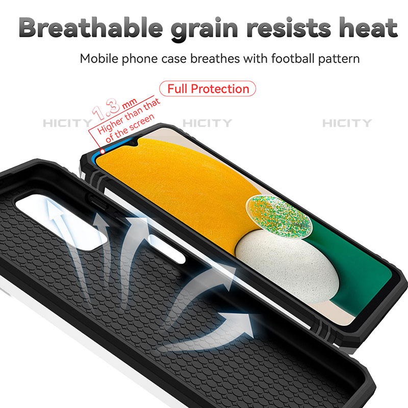 Coque Contour Silicone et Plastique Housse Etui Mat avec Aimant Magnetique Support Q02W pour Samsung Galaxy M32 5G Plus